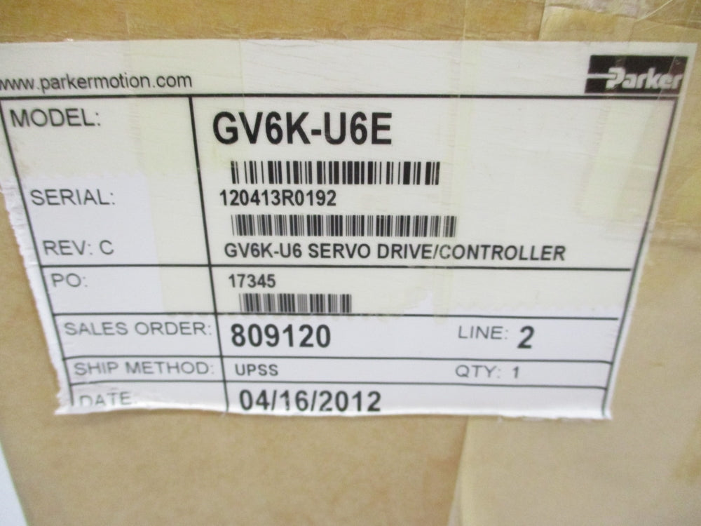 PARKER GV6K-U6E NSMP
