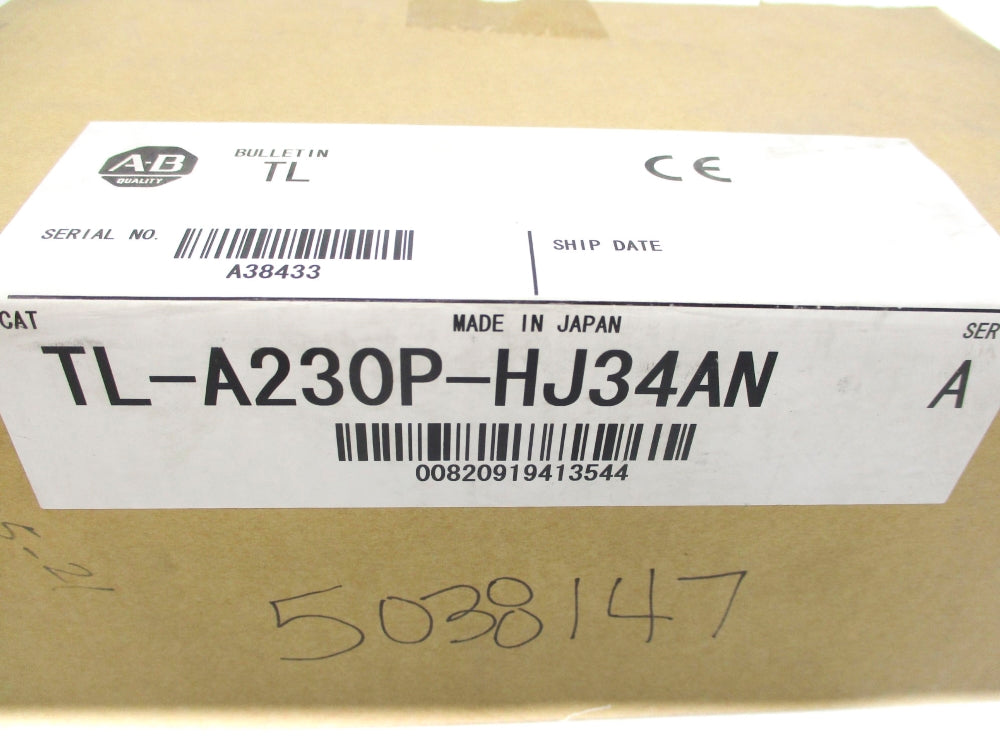 ALLEN BRADLEY TL-A230P-HJ34AN SER. A NSMP