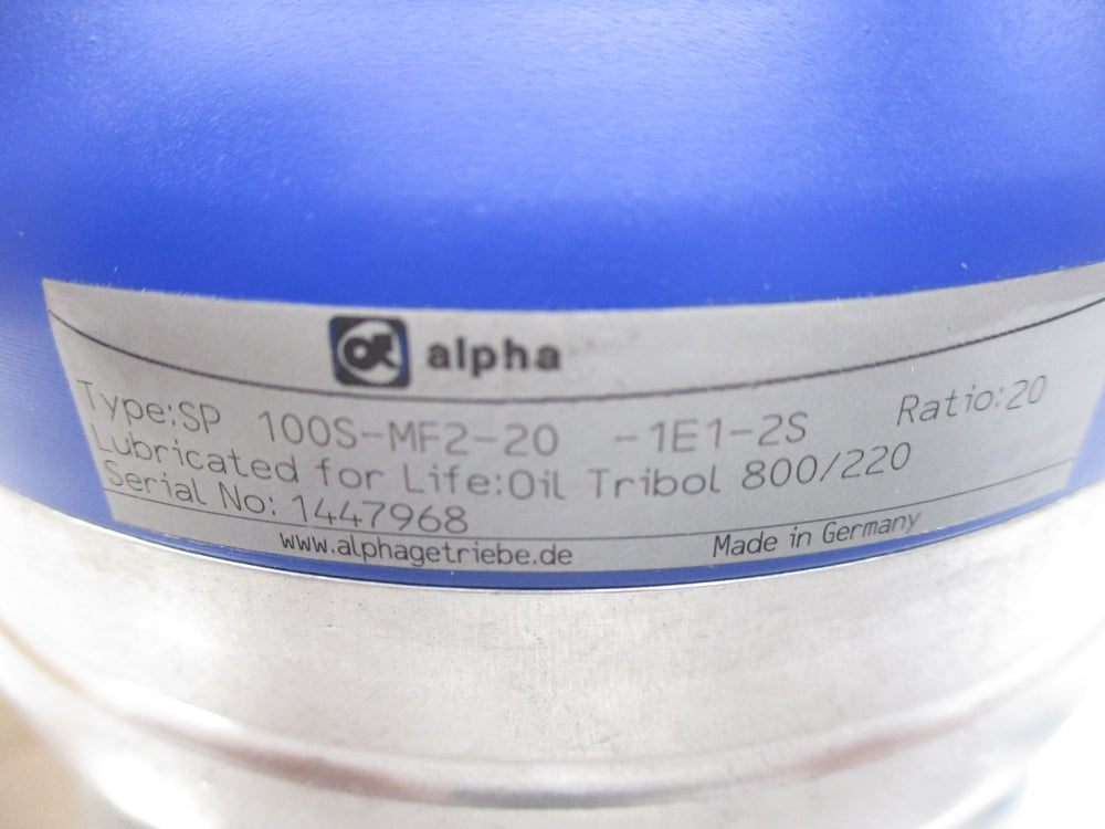 ALPHA SP100S-MF2-20-1E1-2S NSMP