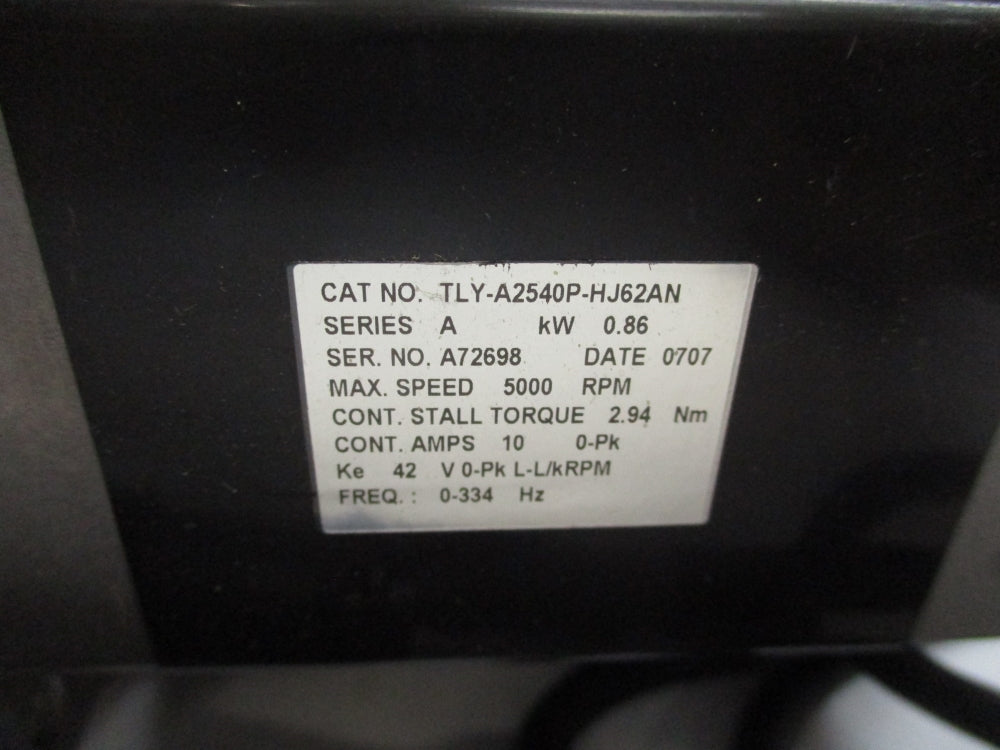ALLEN BRADLEY TLY-A2540P-HJ62AN SER. A NSMP