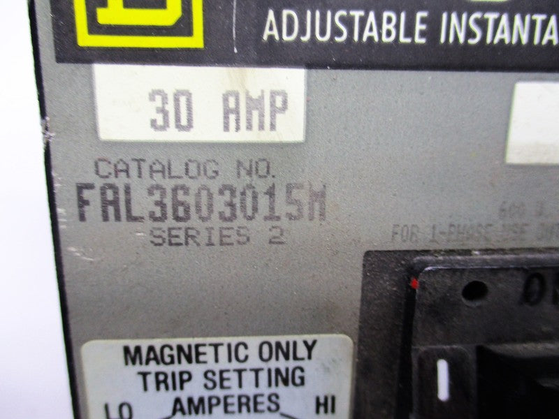 SQUARE D FAL3603015M SER. 2 30A UNMP