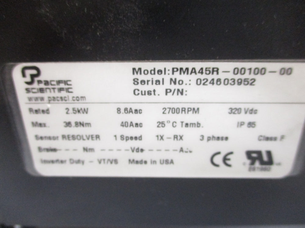 PACIFIC SCIENTIFIC PMA45R-00100-00 NSMP