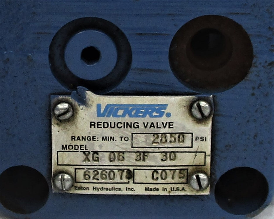 VICKERS XG063F30 626078 2850PSI UNMP