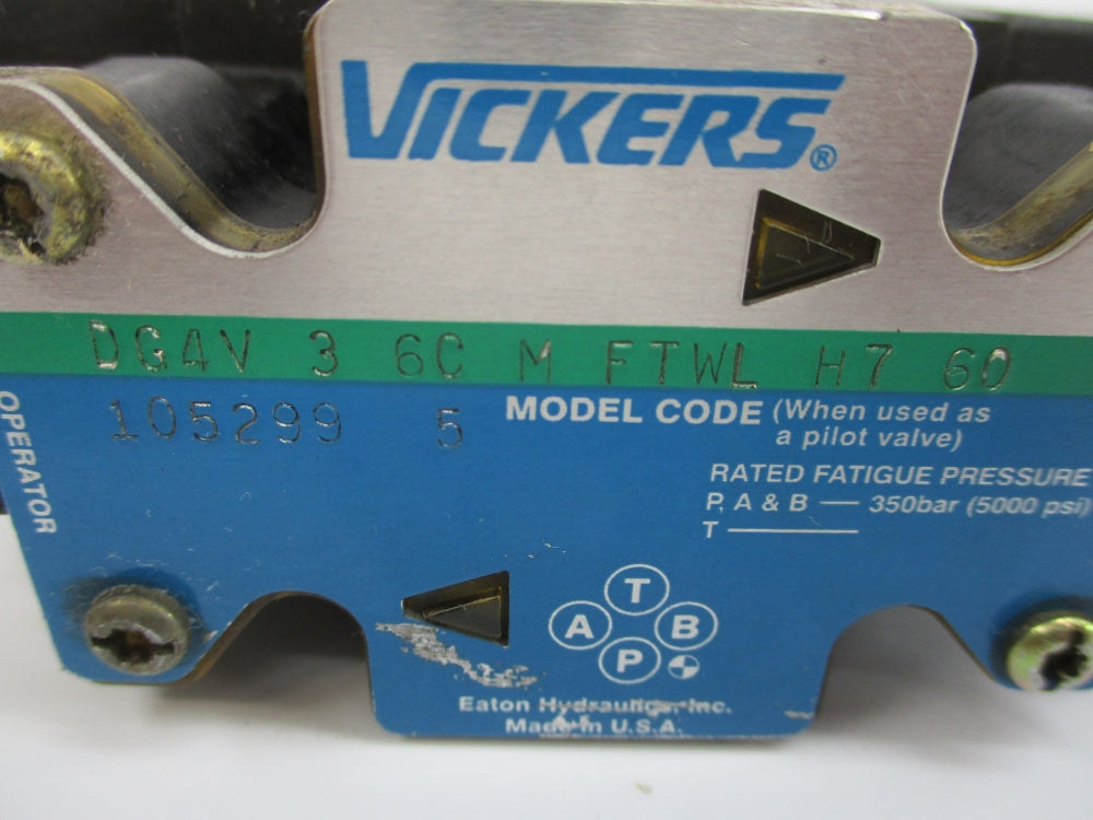 VICKERS DG4V36CMFTWLH760 24VDC 3000PSI NSNP