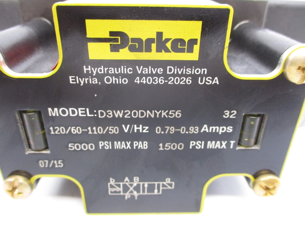 PARKER D3W20DNYK56 120V 5000PSI NSNP