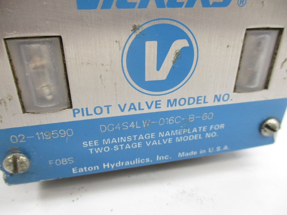 VICKERS DG4S4LW-016C-B-60 02-119590 120V UNMP