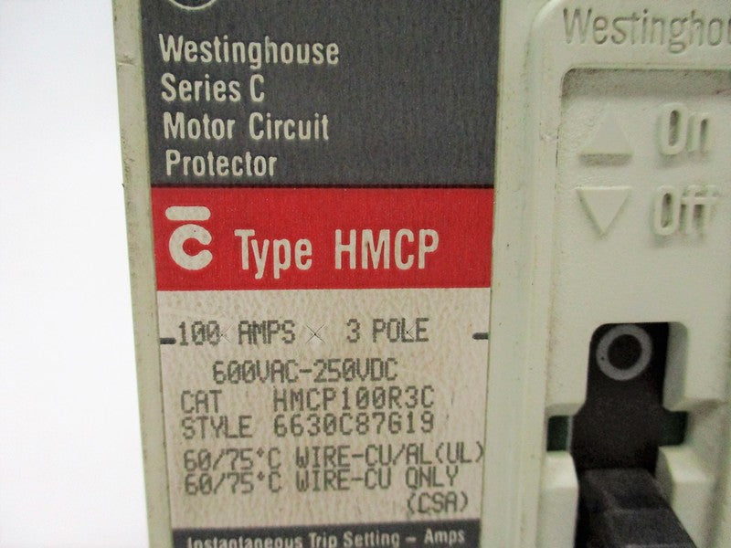WESTINGHOUSE HMCP100R3C 100A 600VAC NSNP
