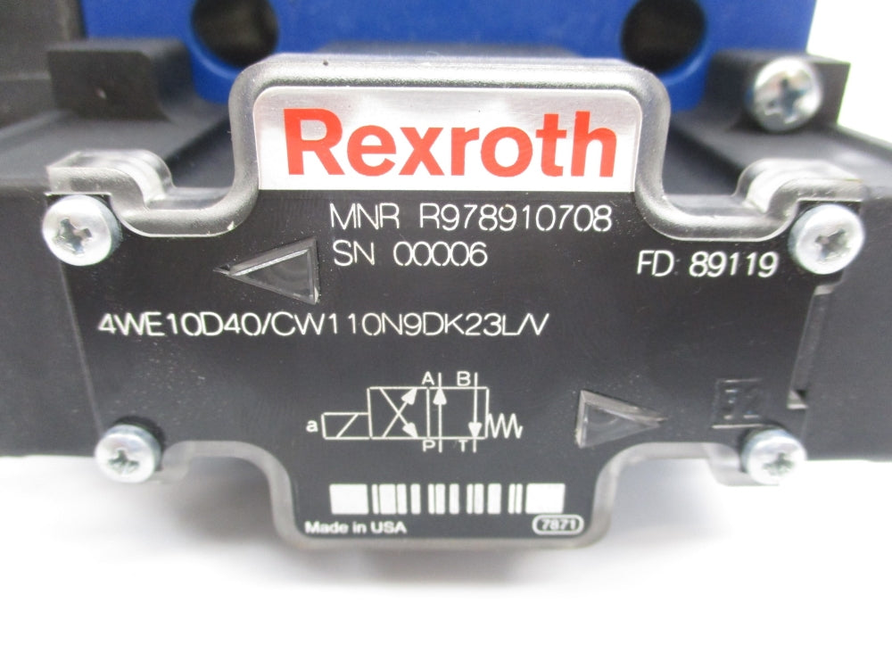 REXROTH R978910708 4WE10D40/CW110N9DK23L/V NSNP