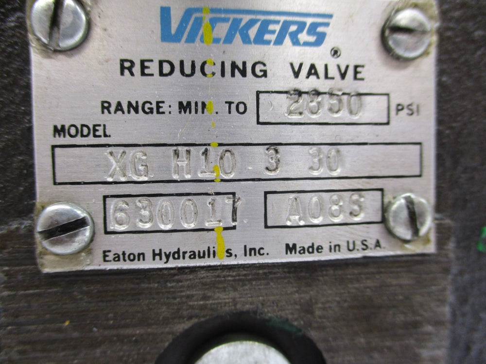VICKERS XGH10330 630017 2850PSI NSNP