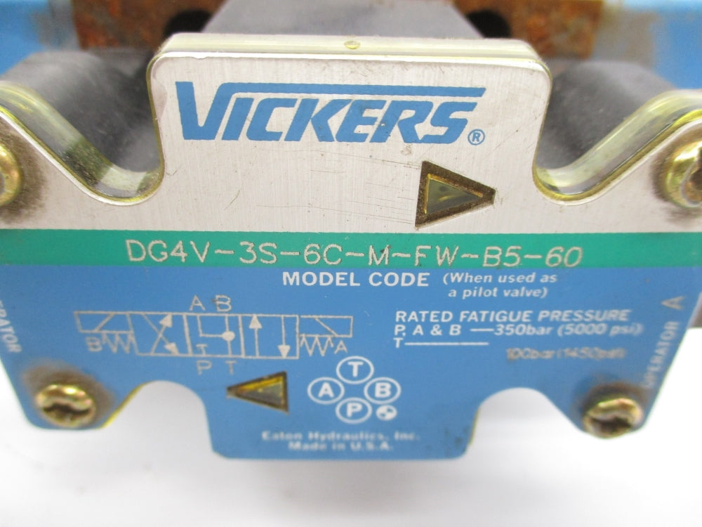 VICKERS DG4V-3S-6C-M-FW-B5-60 02-126435 120V 5000PSI NSNP
