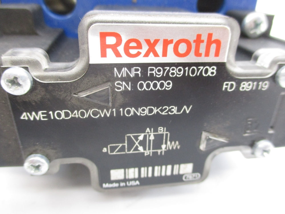 REXROTH 4WE10D40/CW110N9DK23L/V R978910708 NSNP