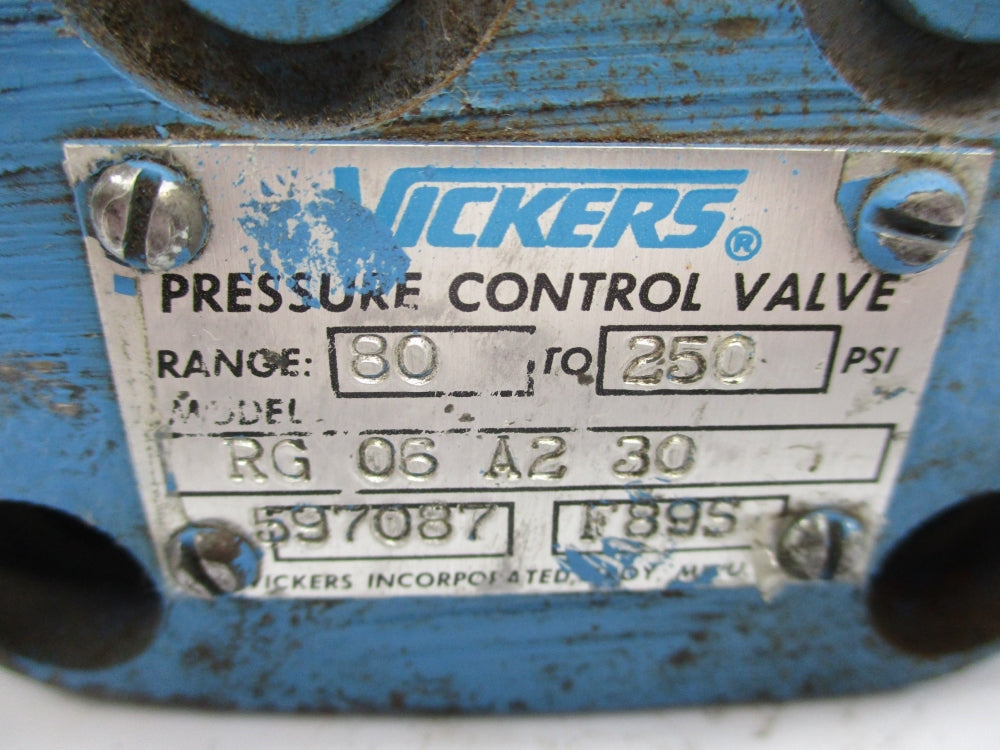 VICKERS RG06A230 597087 250PSI UNMP
