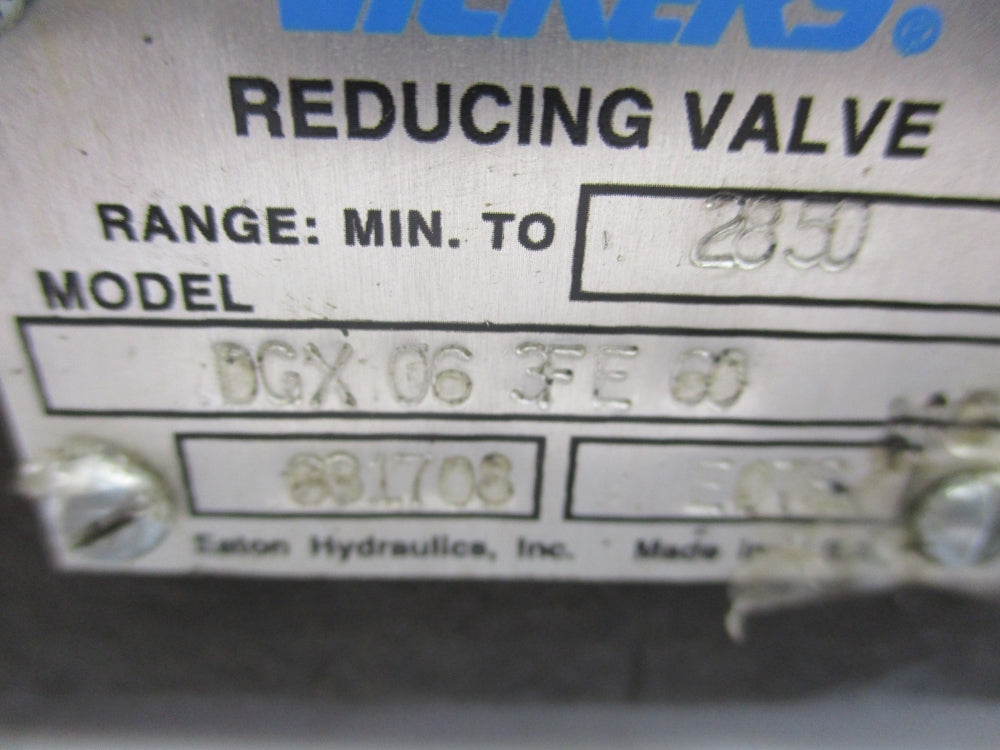 VICKERS DGX063FE60 631708 2850PSI UNMP