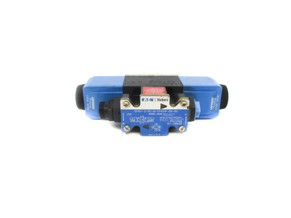 VICKERS DG4V-3-6C-M-FPA5W-B6-60 02-138832 120V 5000PSI NSNP