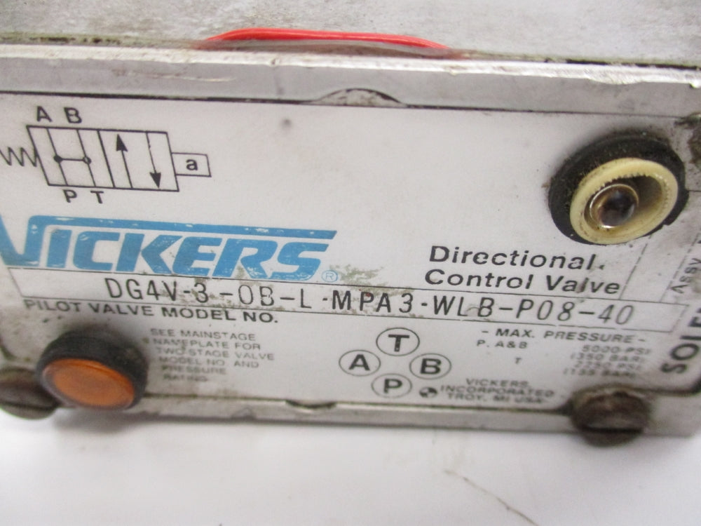 VICKERS DG4V-3-0B-L-MPA3-WLB-P08-40 5000PSI UNMP