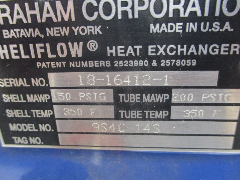 GRAHAM CORPORATION 9S4C-14S 200PSI NSNP