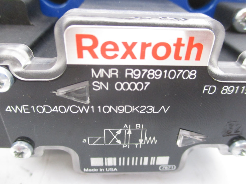 REXROTH 4WE10D40/CW110N9DK23L/V R978910708 NSNP