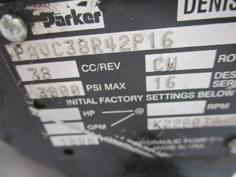 PARKER PAVC38R42P16 3000PSI (AS PICTURED) NSNP