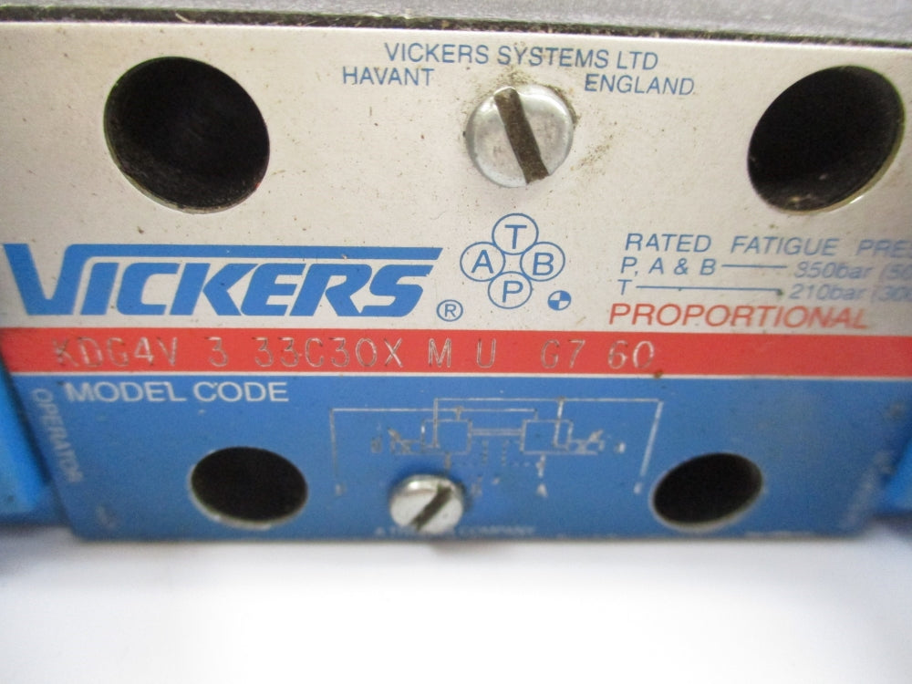 VICKERS KDG4V333C30XMUG760 5000PSI NSNP