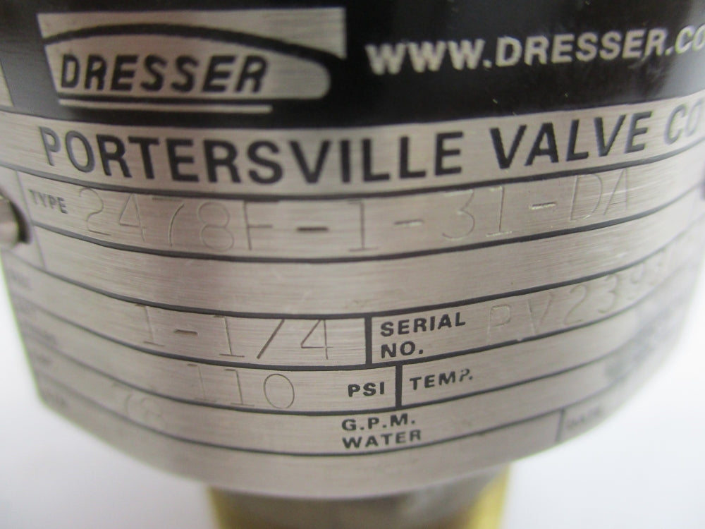 DRESSER 2478F-1-31-DA 110PSI UNMP