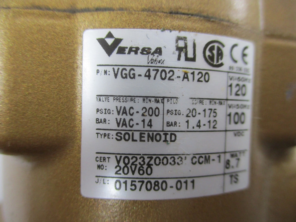VERSA VGG-4702-A120 120V 200PSI NSNP