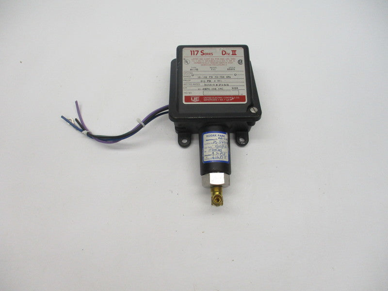 UNITED ELETRIC H117D 711 UNMP