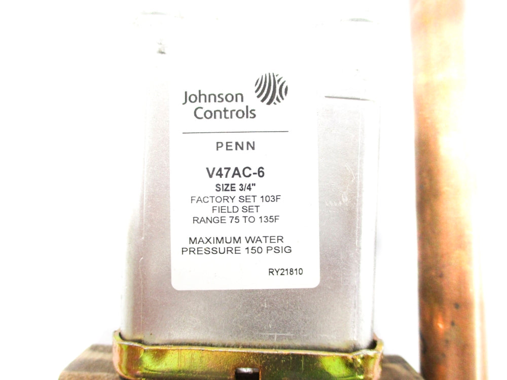 JOHNSON CONTROLS V47AC-6 150PSI NSMP