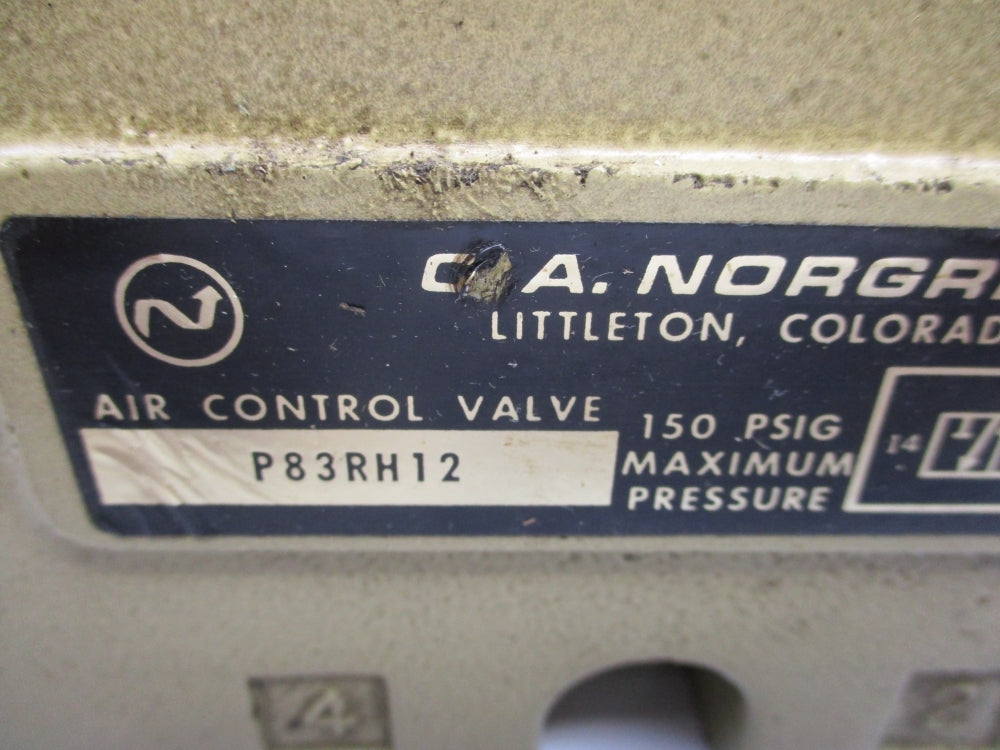 NORGREN P83RH12 150PSI UNMP