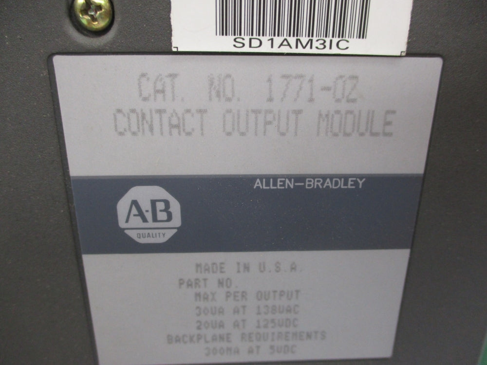 ALLEN BRADLEY 1771-OZ UNMP