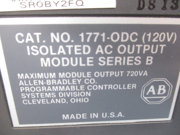 ALLEN BRADLEY 1771-ODC SER. B 120V UNMP
