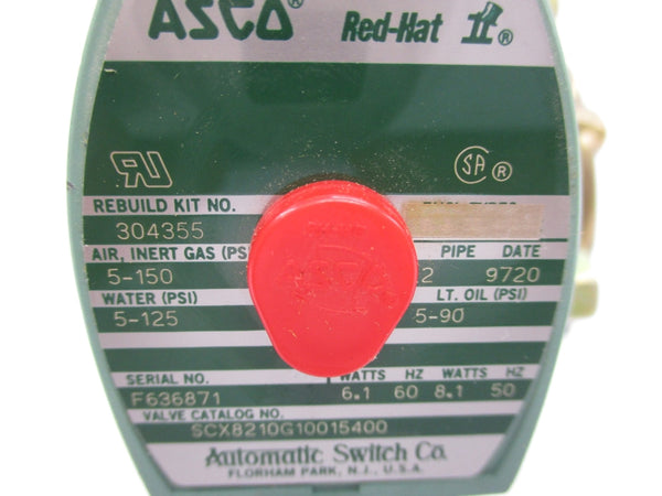 ASCO SCX8210G10015400 110/120V 5-150PSI NSNP