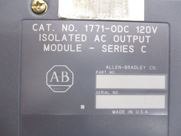 ALLEN BRADLEY 1771-ODC SER. C UNMP