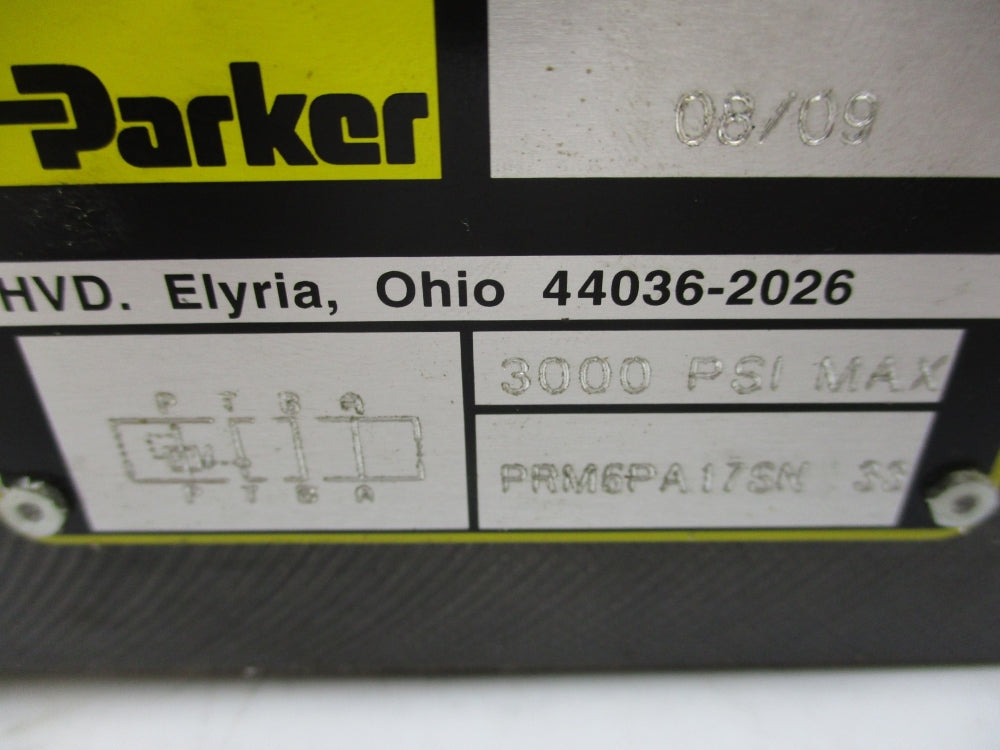 PARKER PRM6PA17SN 3000PSI NSNP