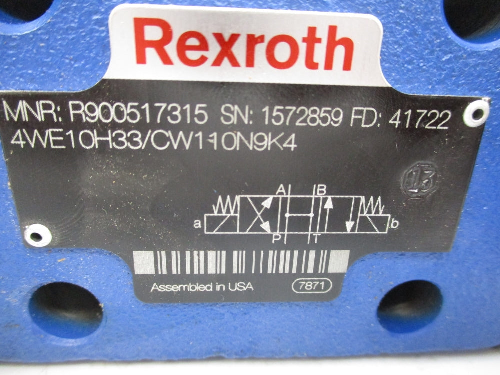 REXROTH 4WE10H33/CW110N9K4 R900517315 NSNP