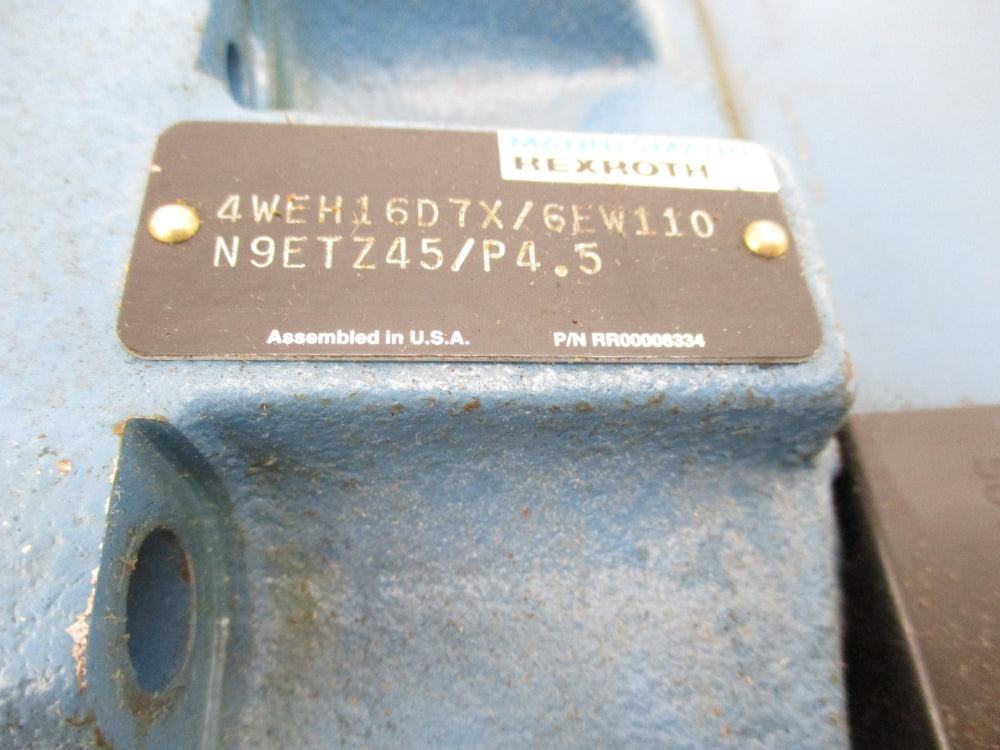 REXROTH 4WEH16D7X/6EW110 4WE6D6X/EW110N9Z45 120V UNMP