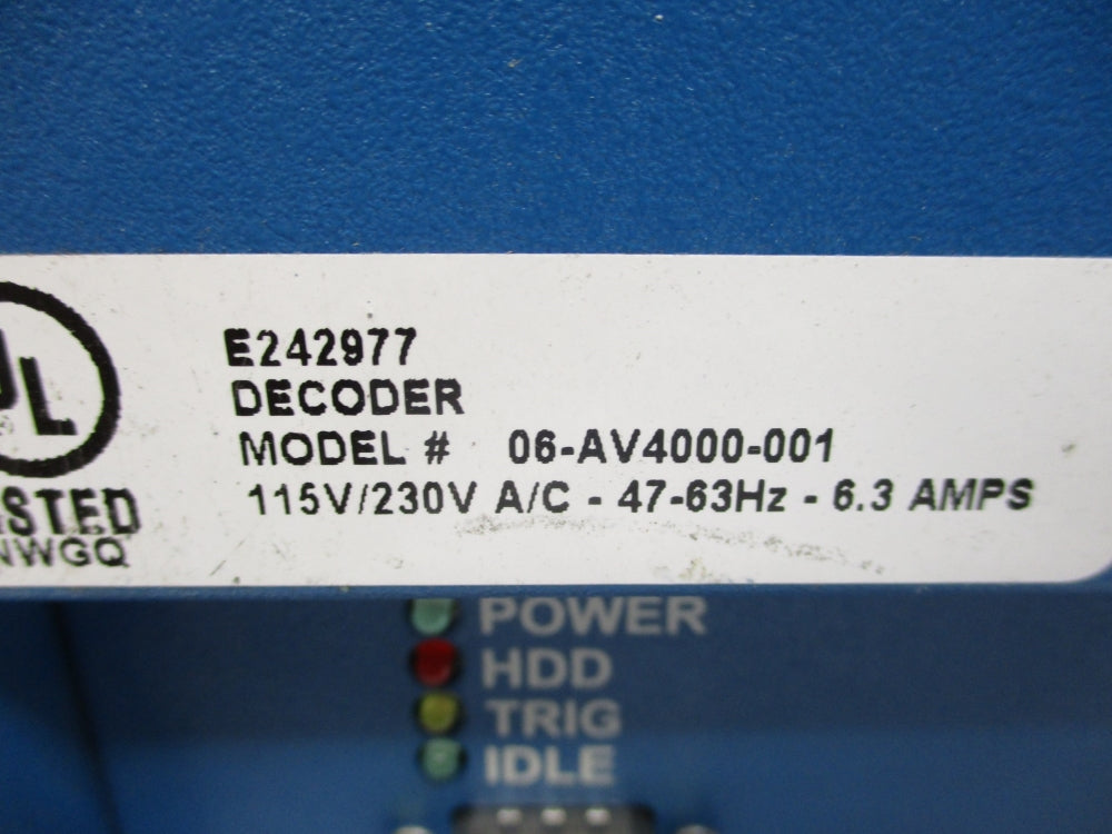 DATALOGIC 06-AV4000-001 (AS PICTURED) UNMP
