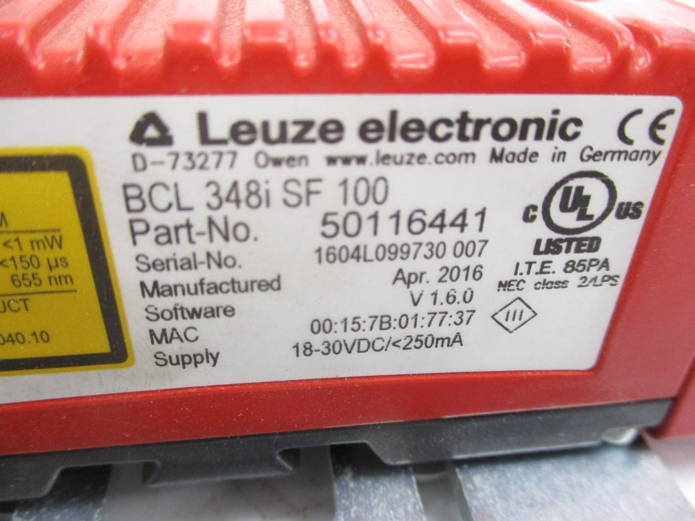 LEUZE ELECTRONICS BCL348ISF100 50116441 UNMP