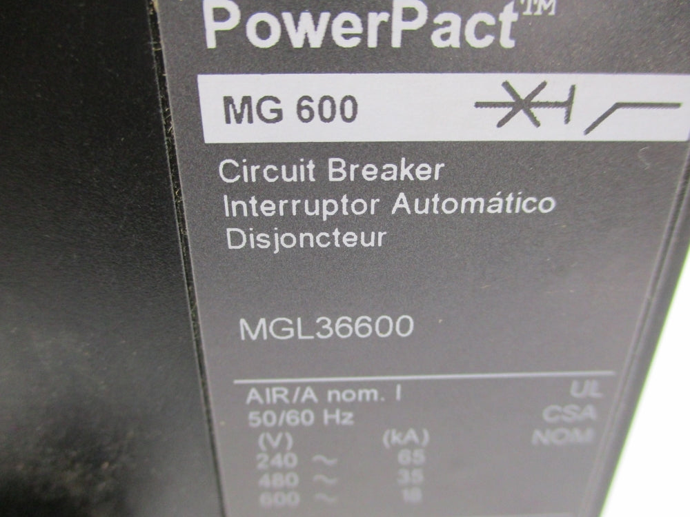 SQUARE D MGL36600 SER. 2 600V 600A NSNP