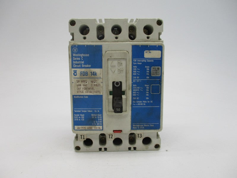 WESTINGHOUSE FDB3050L 50A 600VAC NSNP