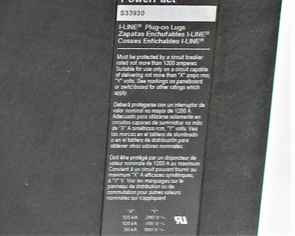 SQUARE D S33930 240V 1200A NSNP