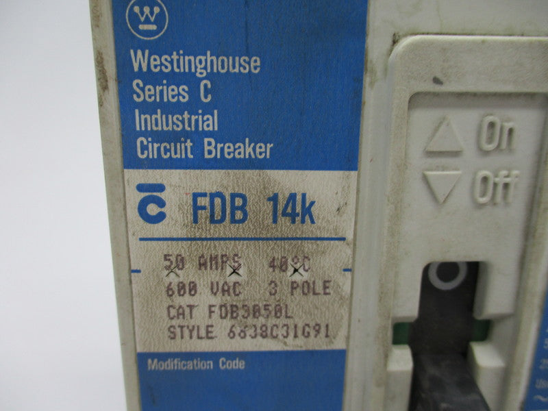 WESTINGHOUSE FDB3050L 50A 600VAC NSNP