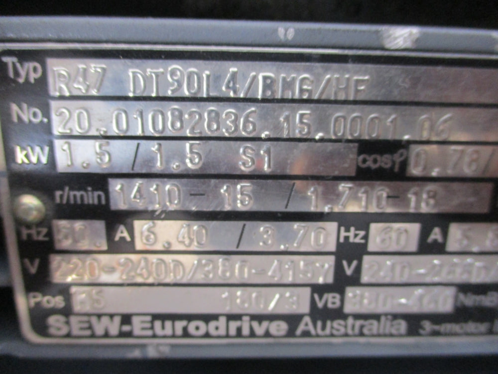 SEW-EURODRIVE R47DT90L4/BMG/HF UNMP