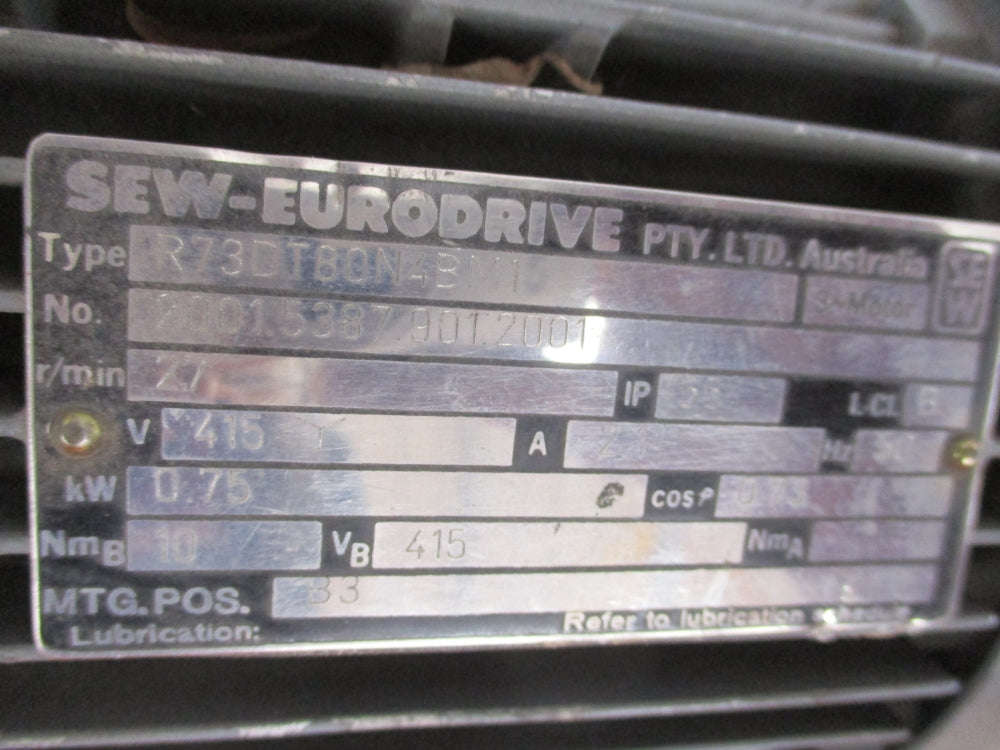 SEW-EURODRIVE R73DT80NBM1 UNMP
