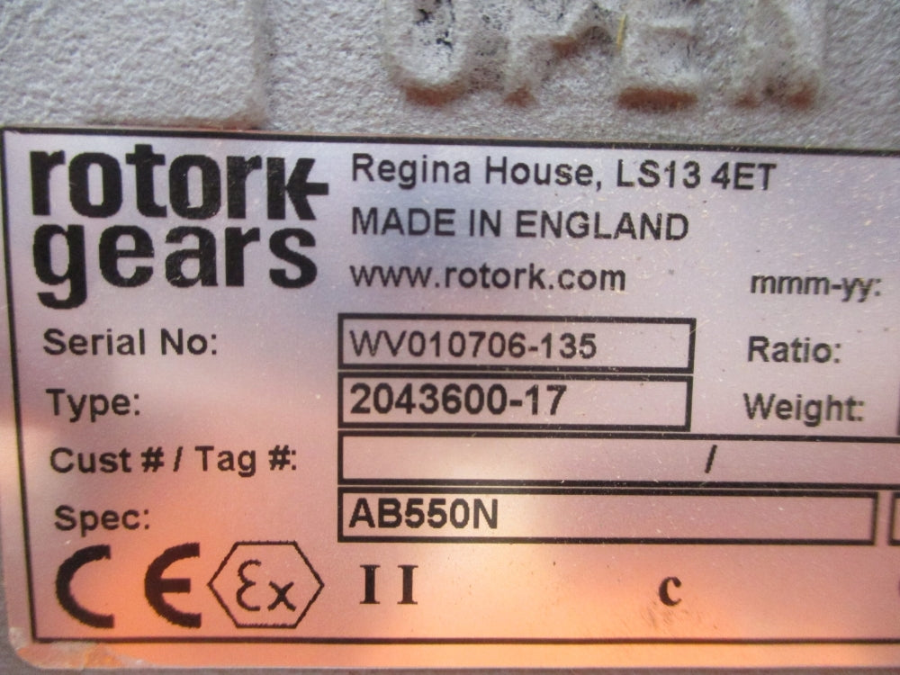 ROTORK GEARS 2043600-17 UNMP
