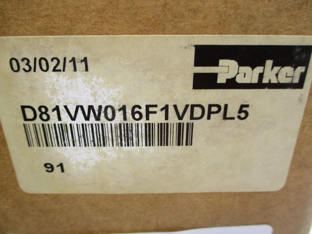 PARKER D81VW016F1VDPL5 120VDC 3000PSI NSMP