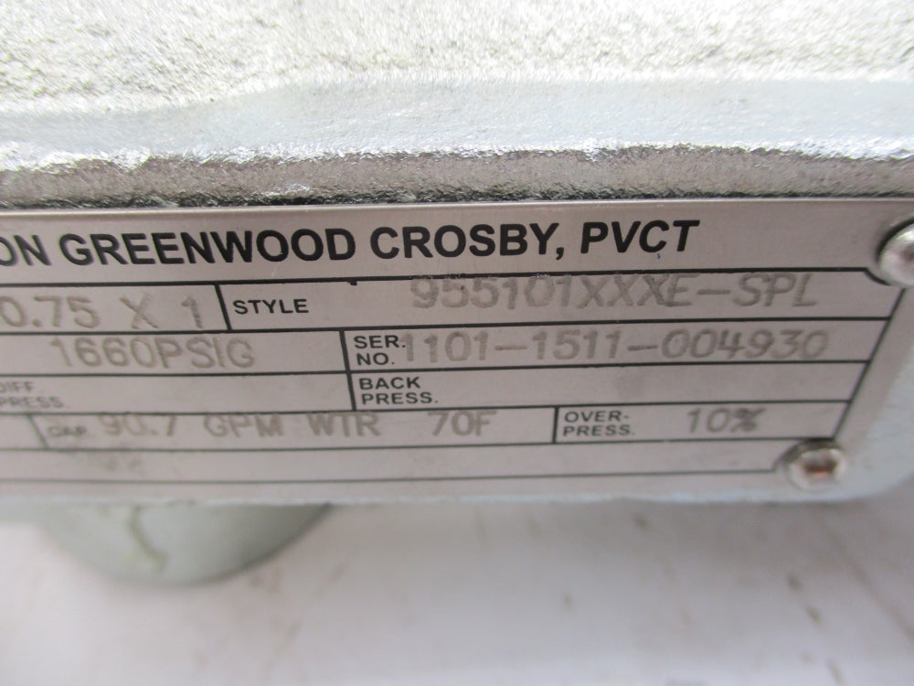ANDERSON GREENWOOD 955101XXXE-SPL 1660PSI NSNP