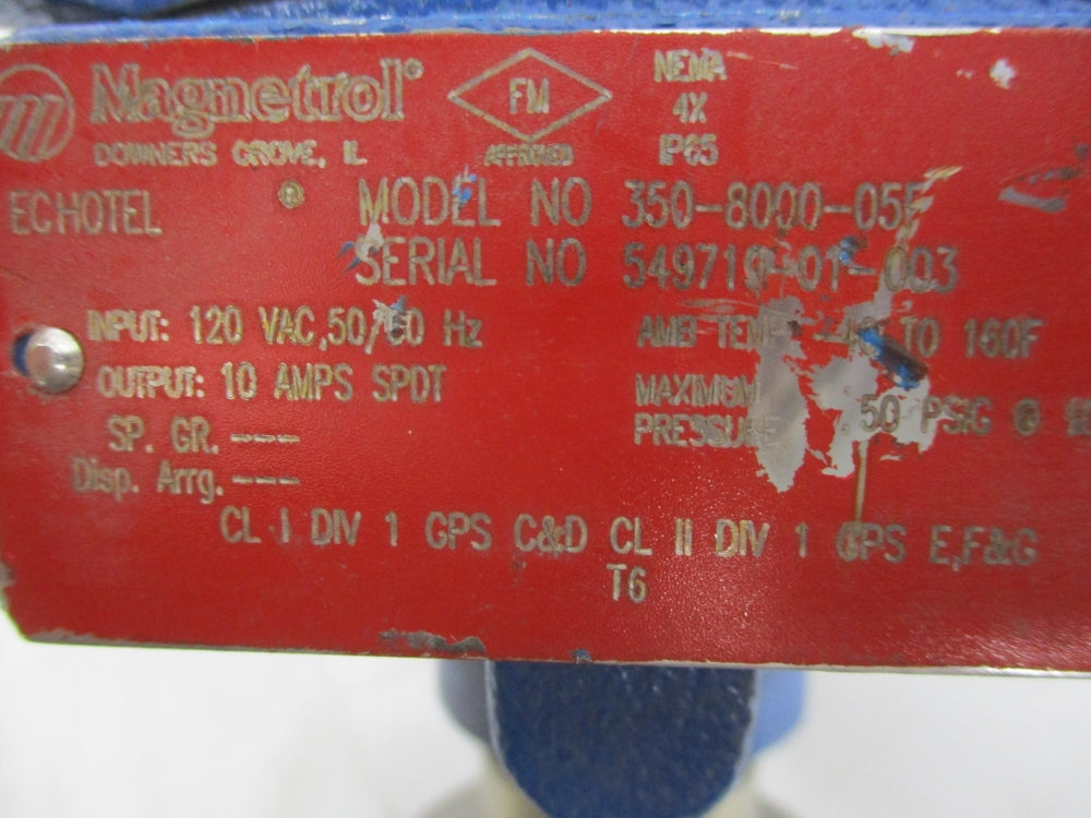 MAGNETROL 350-8000-05F 50PSI NSNP