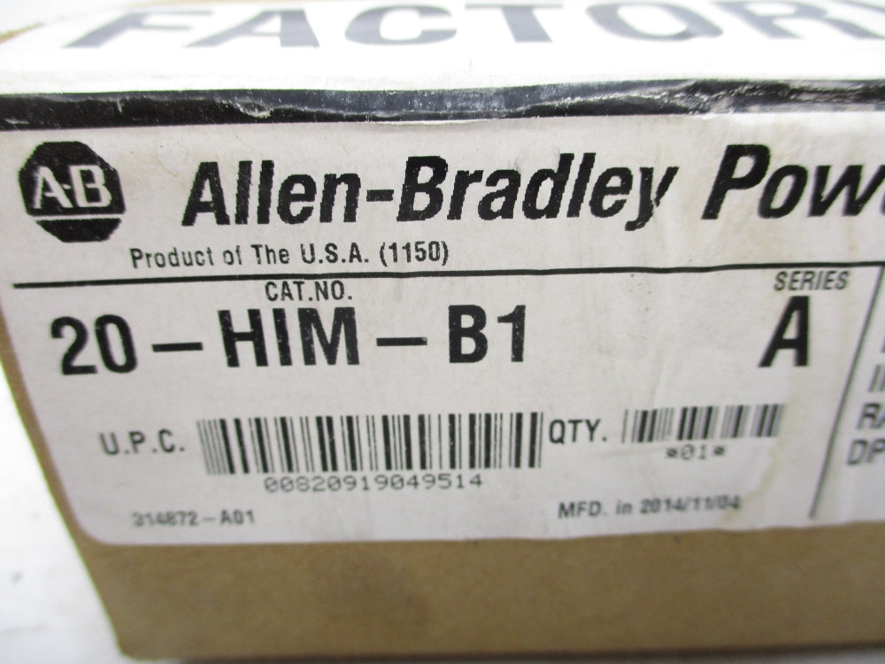 ALLEN BRADLEY 20-HIM-B1 SER. A DATE: 2014 NSFS