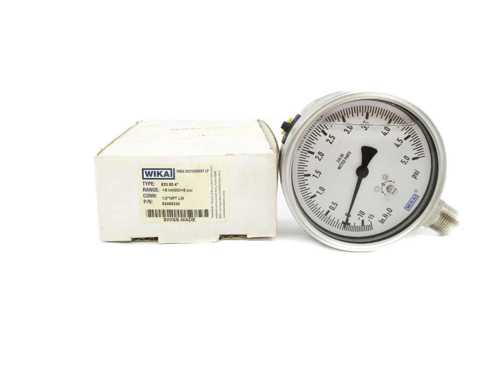 WIKA 633.504" 52466230 -15-5.0PSI NSMP