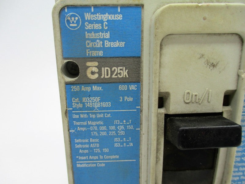 WESTINGHOUSE JD3250F 250A 600VAC UNMP